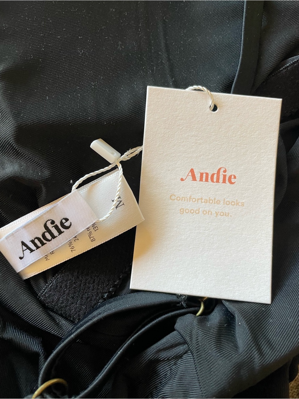 Andie The Asbury One Piece Black High-Neck Swimsuit NWT - Picture 11 of 12